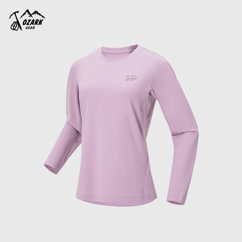 徒步防晒速干抗菌透气长袖T恤女款
