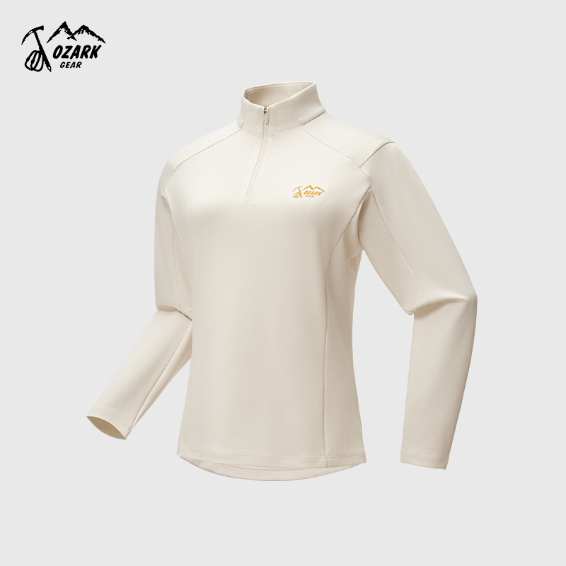 26新品骐骥红限定防晒UPF100+运动户外微拉绒长袖女款