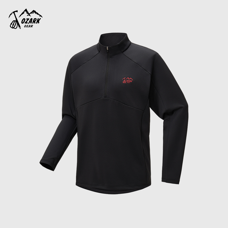 26新品骐骥红限定防晒UPF100+运动户外微拉绒长袖男款