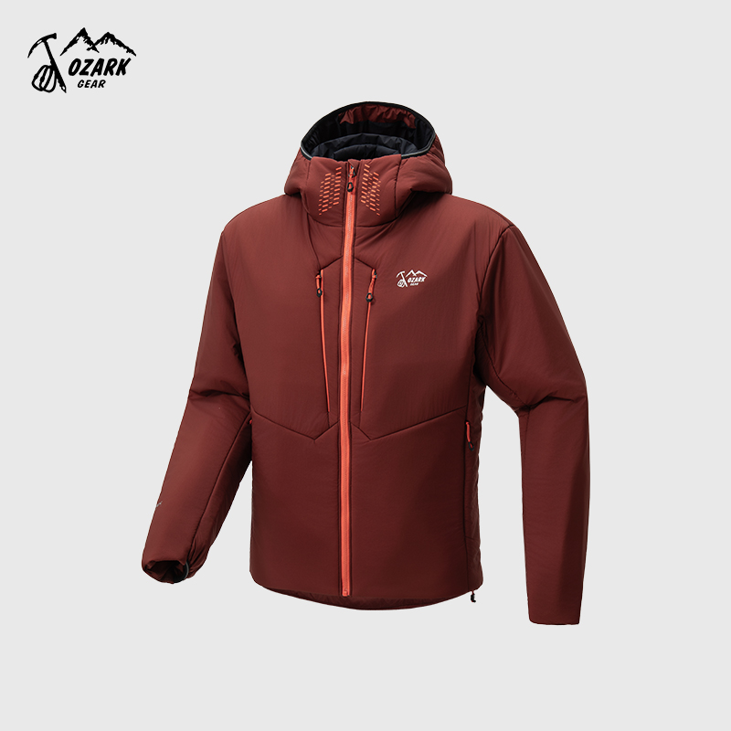 防风保暖时尚轻量连帽棉服