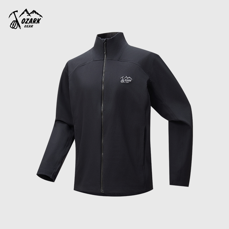 透气抗撕裂立领软壳夹克