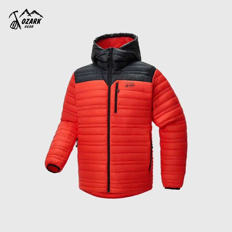 连帽轻薄羽绒服男款