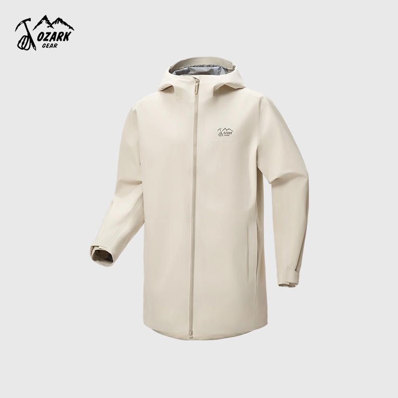 连帽中长款3L冲锋衣男款