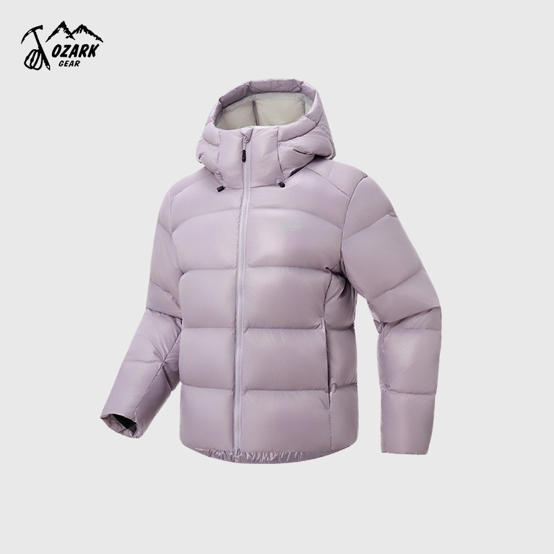 连帽中厚羽绒服